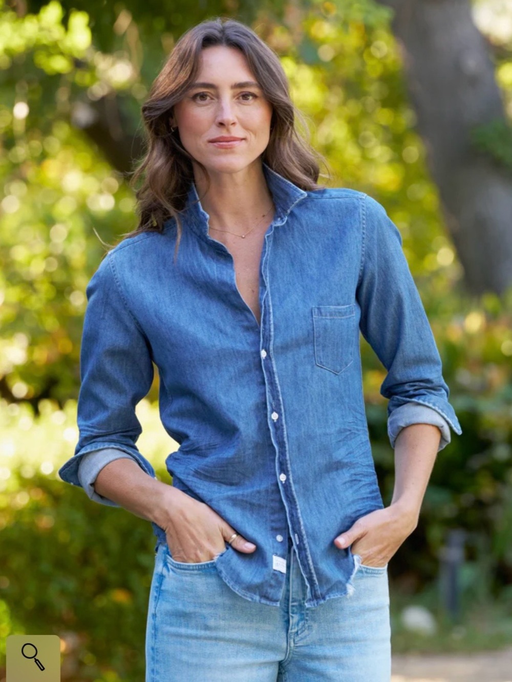 Frank & Eileen Denim Blue Button-Down Shirt